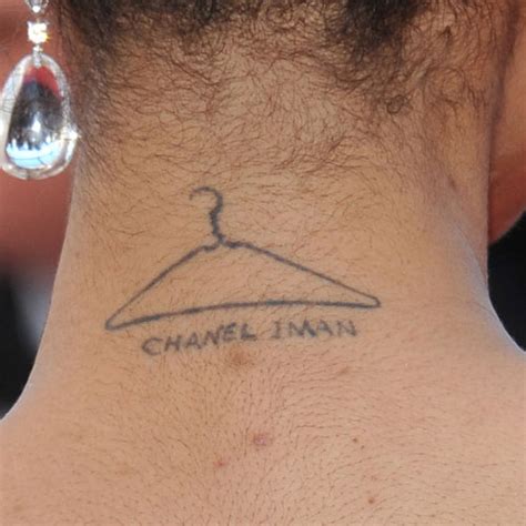 Chanel Iman tattoos